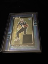 2025 Panini Donruss Optic - Donruss Threads Tetairoa McMillan #DTBH-TMN Blue...