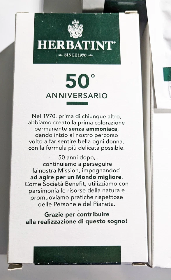 Herbatint Royal Cream Tratamiento Regenerador Paquetes 50 Aniversario - CANTIDAD de 9 Foto 3 de 4