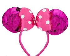 Disney Parks legitimate Minnie Mouse Pink Sequin Ears