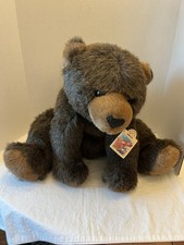 Applause 1993 Large Sitting Brown Teddy Bear Plush Stuffed Animal 15" Tall