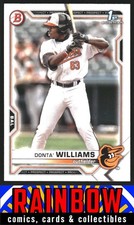 2021 Bowman Draft #BD-90 Donta' Williams Baltimore Orioles