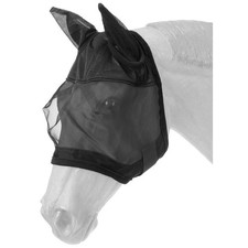 Tough 1 Fly Mask with Ears, Black, Horse Size