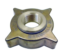 MEC ME442 Brass Adapter 3-1/4" Female ACME x 1-1/4" Female NPT Propane LP