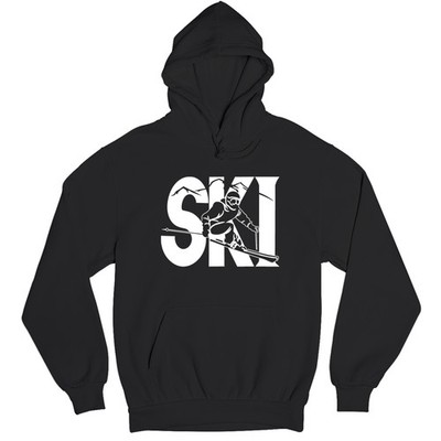 Hoodie Skifahren im Used Look Geschenk für Skifahrer Unisex