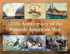 Gambia 2022 - The Spanish-American War - Sheet of 6 Stamps - Scott #3953 - MNH