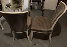 4 Polsterstühle beige und braun der Firma SELVA bester Zustand