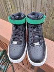 WOMENS  2015 NIKE AIR FORCE 1 MID BLACK CRIMSON SNEAKER SHOES SZ 8.5  818596-002 — photo 3