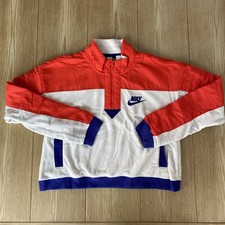 Nike Boys Track Jacket 1/4 Zip Fleeced Sweatshirt Kids Size S Long Sleeve