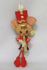 Vintage Kurt Adler Musical BAND Horn Flute MOUSE Christmas Ornament MCM Japan
