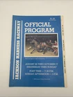 Jackson Harness Raceway Program From August 26 To October 17 Jackson, MI 1987