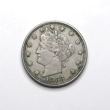 1883 Liberty Head-V Nickel No Cents "First Year Issue" Coin ONE COIN from Roll.