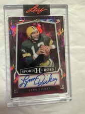 💥2025 Leaf Sports Heroes LYNN DICKEY Encased Pink Crystal Auto #d 5/5 SSP