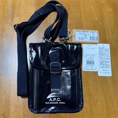 A.P.C Neck Pouch Navy Mini Shoulder Bag Beautiful design Easy to use and durable