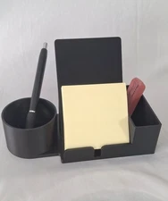 3D Printed Desk Organizer | Phone Stand + Pen Holder + Accessory Tray | Modern M