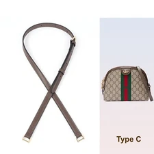 New Real Leather Crossbody Shoulder DIY Extender Strap Gucci Cosmetic Case