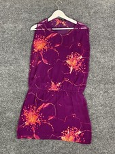 Express Shift Dress Womens Small Floral Purple Sleeveless Lined  N85
