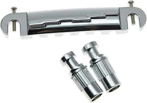 Chrome Electric Guitar Wrap around Bridge Tailpiece for Les Paul LP Junior - Picture 11 of 12