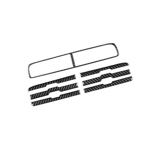 7Pcs Central Control Vent Panel Trim Carbon Fiber For Chevrolet Camaro 2010-15 B - Picture 4 of 11