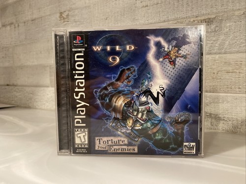 Wild 9 Sur PS1 – Complet, Version Française (VF), Bon état, Boîtier Et Livret Inclus