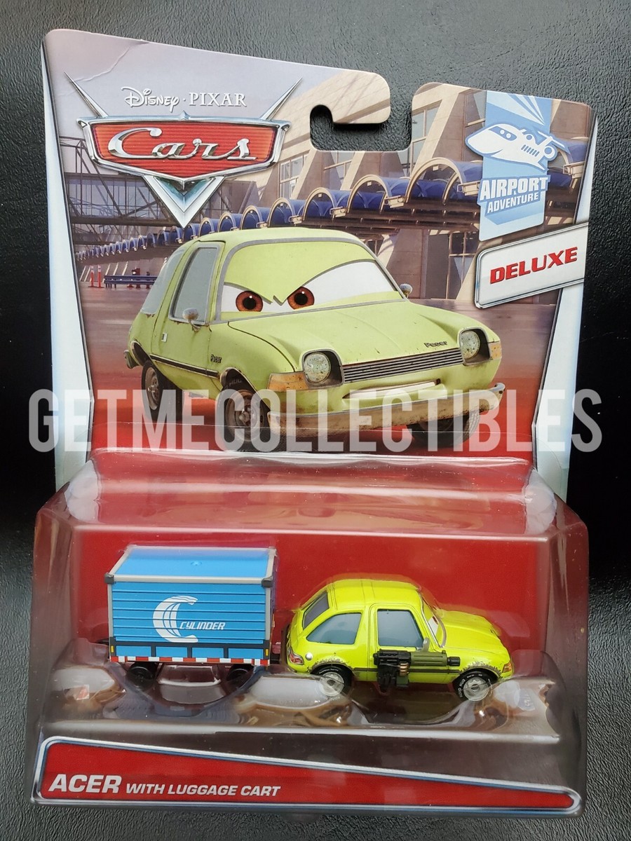 DISNEY PIXAR CARS ACER WITH LUGGAGE CART DELUXE 2015 SAVE 6% GMC