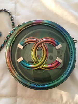 chanel round vanity bolsa