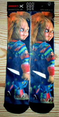 MENS ODD SOX CHUCKY CHILD'S PLAY CREW SOCKS ONE SIZE