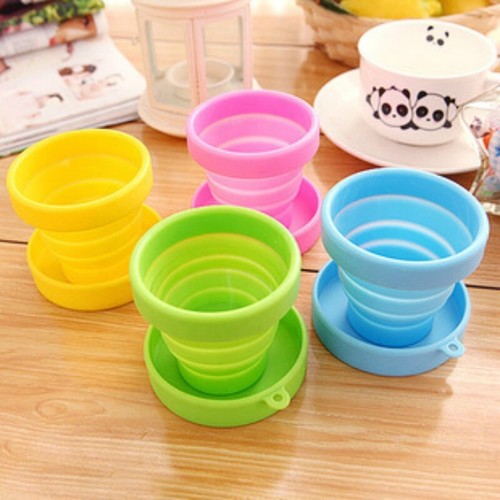 Collapsible & Reusable Silicone Cup, Foldable Portable Mug for Travel Outdoor - Picture 8 of 28