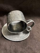 Rare Meriden SilverPlate Napkin Ring Figural Lily Pad Flower. Monogram