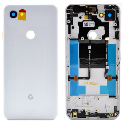 Original Google Pixel 3a XL ROW Clearly White Akkudeckel - PN: 20GB4WW0003