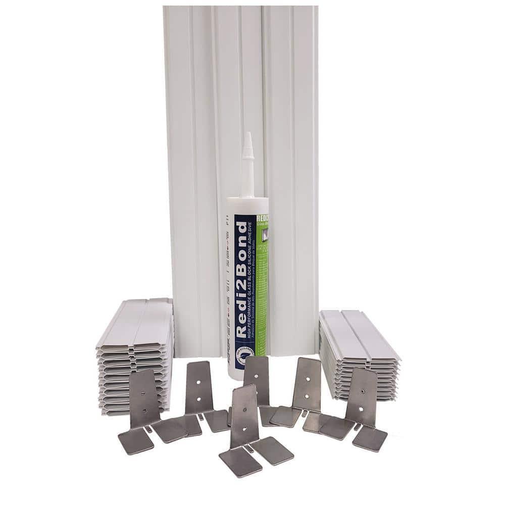 ProVantage MortarFree Glass Block Installation Kit System Smaller 3