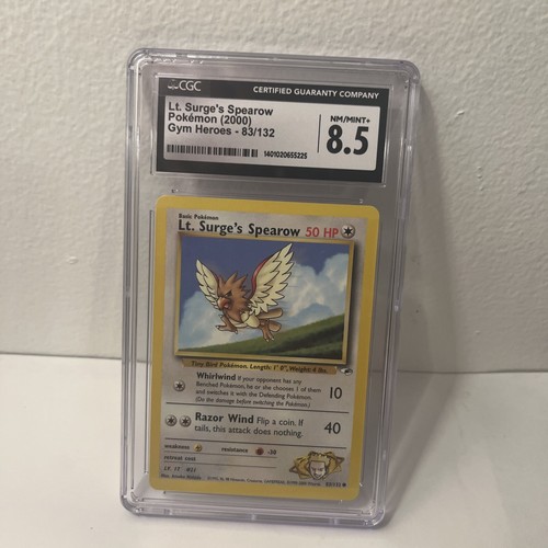 Lt. Surge's Spearow (1st Edition) graded CGC 8.5 for sale on eBay