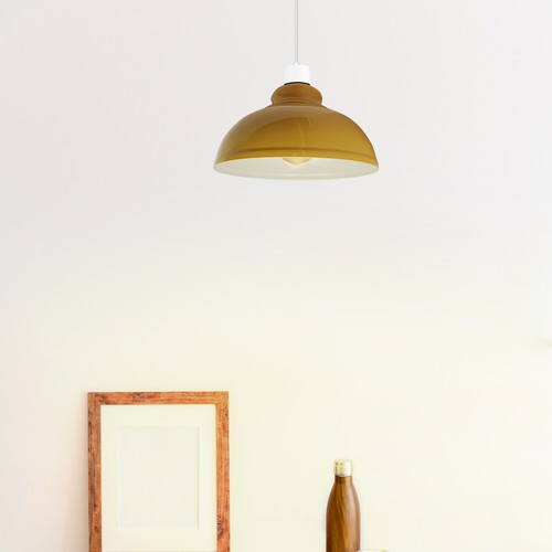 Industrial Ceiling Pendant Light Shades Retro Style Curvy Dome Shape lamp Shade - Picture 51 of 141