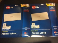 avery 8160 easy peel mailing address labels inkjet 1 x 2 5 8 white