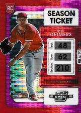 Reid Detmers 2022 Chronicles #7 Contenders Optic Pink Pulsar Los Angeles Angels