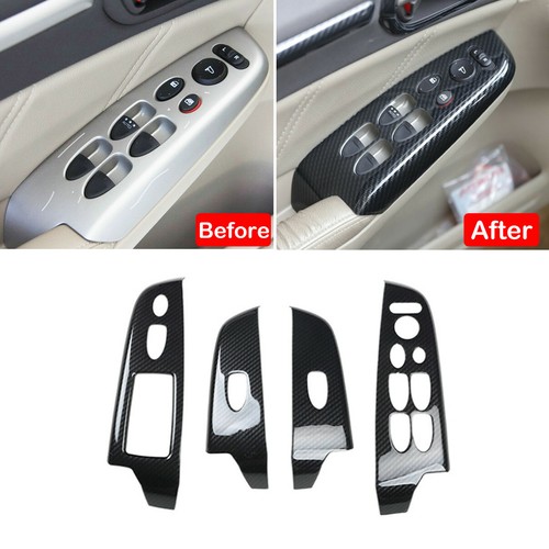 Carbon Fiber ABS Window Lift Panel Switch Cover Trim For Honda Civic 2006-2011 - Picture 3 of 7