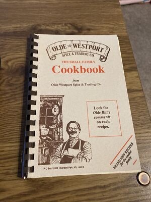 Olde Westport Spice & Trading Co Small Family Cookbook , Overland KS Comb Bind.