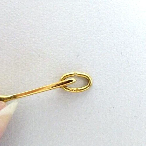 Handwerker Schraubenschlüssel Anhänger aus 375 Gold - Bild 3 von 3