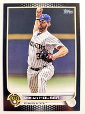 2022 Topps Series 2 Black Border #486 ADRIAN HOUSER #d 11/71 Brewers