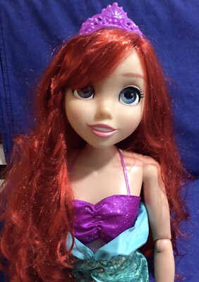 Disney Princess Ariel My Size Doll 32'' Tall Play Date Little Mermaid Articulated