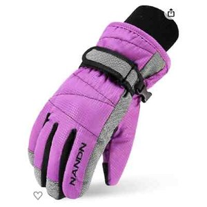 Triwonder Purple Ski Weatherproof Thermal Gloves Small