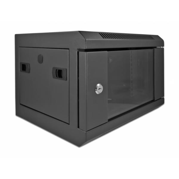 DeLOCK 43379 rack 4U Da parete Nero
