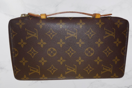 LOUIS VUITTON M60119 Travel Case Wallet Monogram Organizer Voyage 