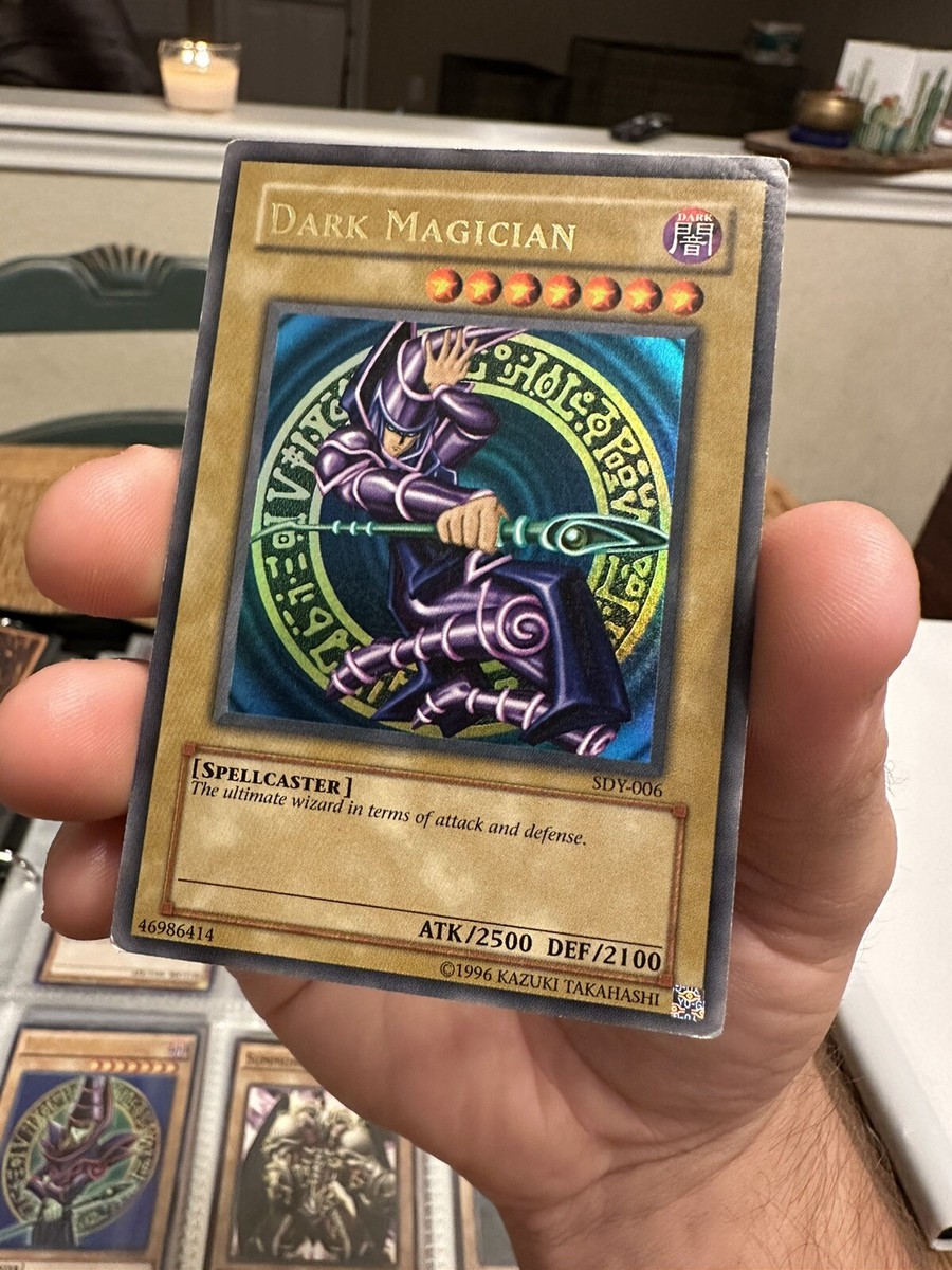 yugioh card dark magician sdy-006 Yu-Gi-Oh PSA9 Ultra Rare 1st Edition Asian English PS379 Spellcaster Level 7 ATK/2500 DEF/2100 The ultimate wizard in terms of attack and defense. Yu-Gi-Oh Starter Deck Yugi Dark