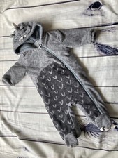 Next Baby Boys Snowsuit Dinosaur Grey 3-6 Months