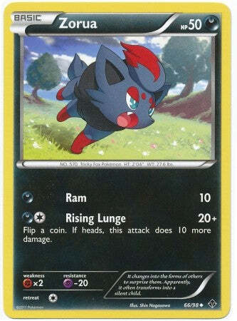 Pokemon Emerging Powers 66/98 Card - Zorua
