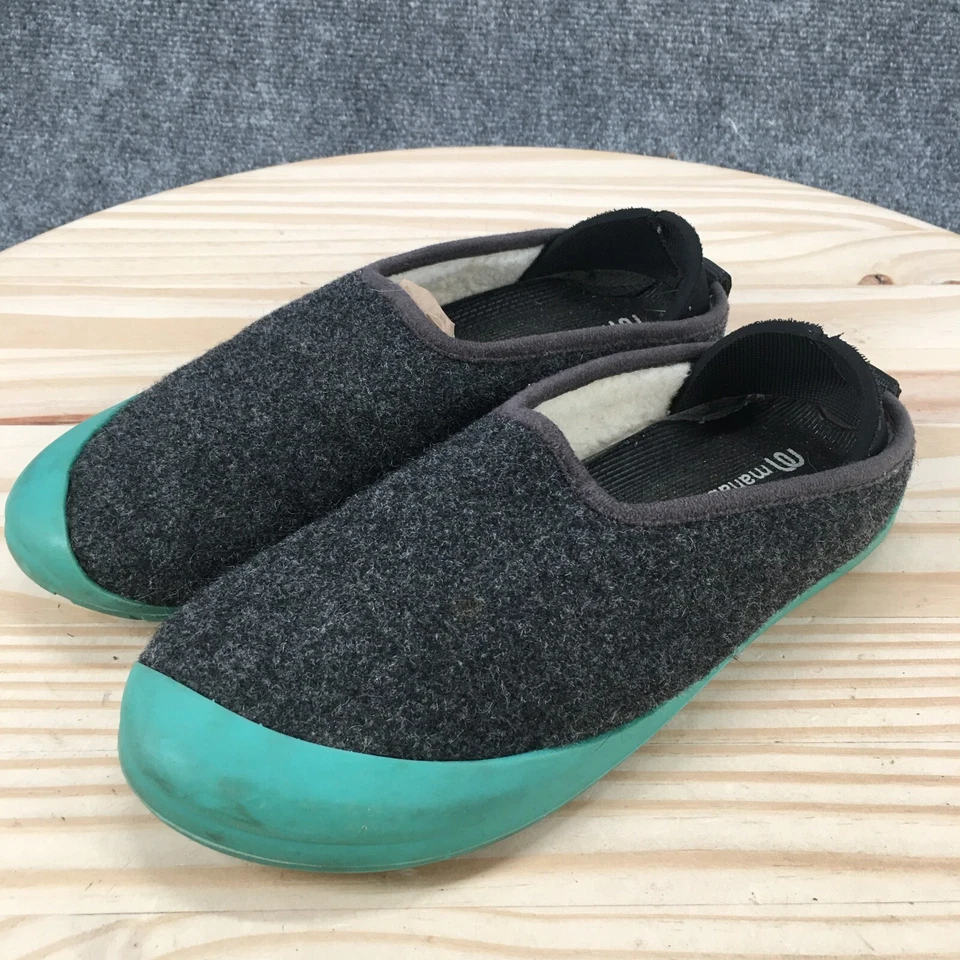 Zapatillas Mahabis Para Hombre 38 Clásicas 2 Larvik Gotland Mule Planas Gris Lana Sin Cordones Foto 3 de 4