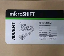 microSHIFT Advent RDM6195M Medium Cage Rear Derailleur