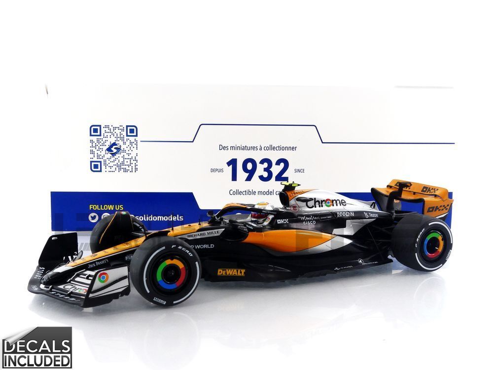McLaren MCL60 2nd British GP 2023 ノリス SOLIDO 1/18 - MCLAREN MCL60 - 2ND BRITISH GP 2023 (L. NORRIS