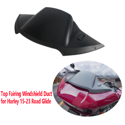 #ad Matt Top Air Duct Piece Cover Fairing w Windshield Trim For Harley Road Glide15 $137.07