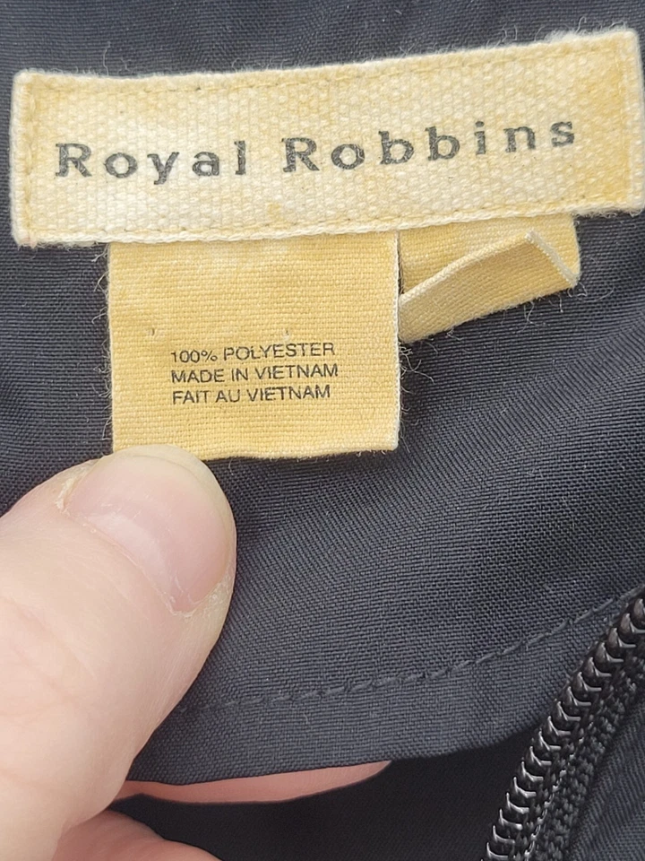 Jaqueta Royal Robbins Masculina Média Preta com Zíper Bolso com Capuz Roupa Externa - Imagem 4 de 4